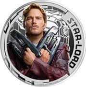 Cook Islands 2 Dollars Elizabeth II Star-Lord 2017  Proof STAR-LORD 1/2 OUNCE .999 FINE SILVER ©MARVEL coin reverse Cook Islands 2 Dollars Elizabeth II Star-Lord 2017  Proof STAR-LORD 1/2 OUNCE .999 FINE SILVER ©MARVEL coin reverse