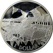 Cook Islands 1 Dollar Elizabeth II Accession of queen Elizabeth II 2002  Proof 1 DOLLAR coin reverse