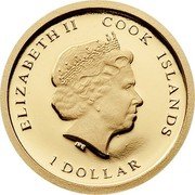 Cook Islands 1 Dollar 500th Anniversary of Amerigo Vespucci 2012  Proof ELIZABETH II COOK ISLANDS IRB 1 DOLLAR coin obverse Cook Islands 1 Dollar 500th Anniversary of Amerigo Vespucci 2012  Proof ELIZABETH II COOK ISLANDS IRB 1 DOLLAR coin obverse