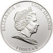 Cook Islands 1 Dollar Elizabeth II Ferrari. Everlasting Legend 2008  Prooflike ELIZABETH II COOK ISLANDS 1 DOLLAR coin obverse Cook Islands 1 Dollar Elizabeth II Ferrari. Everlasting Legend 2008  Prooflike ELIZABETH II COOK ISLANDS 1 DOLLAR coin obverse