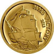 Cook Islands 1 Dollar (Elizabeth II HMS Victory) HMS VICTORY 2013 coin reverse Cook Islands 1 Dollar (Elizabeth II HMS Victory) HMS VICTORY 2013 coin reverse