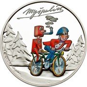 Cook Islands 1 Dollar Myspulin 2013 Proof MYŠPULÍN © JAROSLAV NĚMEČEK coin reverse Cook Islands 1 Dollar Myspulin 2013 Proof MYŠPULÍN © JAROSLAV NĚMEČEK coin reverse