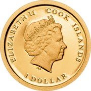 Cook Islands 1 Dollar Elizabeth II Resignation of Benedict XVI 2013 Proof ELIZABETH II COOK ISLANDS IRB 1 DOLLAR coin obverse Cook Islands 1 Dollar Elizabeth II Resignation of Benedict XVI 2013 Proof ELIZABETH II COOK ISLANDS IRB 1 DOLLAR coin obverse