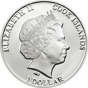 Cook Islands 1 Dollar Elizabeth II Sphinx of Giza 2014  Proof ELIZABETH II COOK ISLANDS IRB 1 DOLLAR coin obverse Cook Islands 1 Dollar Elizabeth II Sphinx of Giza 2014  Proof ELIZABETH II COOK ISLANDS IRB 1 DOLLAR coin obverse