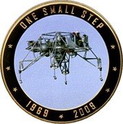 Cook Islands 1 Dollar (Flying Bedstead) ONE SMALL STEP 1969 2009 coin reverse Cook Islands 1 Dollar (Flying Bedstead) ONE SMALL STEP 1969 2009 coin reverse