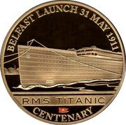 Cook Islands 1 Dollar (RMS Titanic Centenary. Belfast Launch) RMS TITANIC CENTENARY BELFAST LAUNCH 31 MAY 1919 coin reverse Cook Islands 1 Dollar (RMS Titanic Centenary. Belfast Launch) RMS TITANIC CENTENARY BELFAST LAUNCH 31 MAY 1919 coin reverse