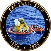Cook Islands 1 Dollar (Splashdown) ONE SMALL STEP 1969 2009 coin reverse Cook Islands 1 Dollar (Splashdown) ONE SMALL STEP 1969 2009 coin reverse