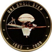 Cook Islands 1 Dollar (The Viking) ONE SMALL STEP 1969 2009 coin reverse Cook Islands 1 Dollar (The Viking) ONE SMALL STEP 1969 2009 coin reverse