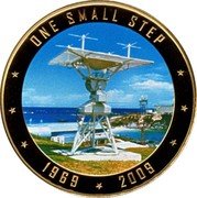 Cook Islands 1 Dollar (Tracking Station Cooper's Islands) ONE SMALL STEP 1969 2009 coin reverse