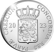 Netherlands 1 Ducat Catharijnepoort Utrecht 2023 ☤ CONCORDIA RES PARVÆ CRESCUNT 2023 coin obverse Netherlands 1 Ducat Catharijnepoort Utrecht 2023 ☤ CONCORDIA RES PARVÆ CRESCUNT 2023 coin obverse