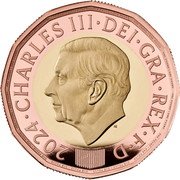 UK 1 Pound Bees 2024 Set CHARLES III DEI GRA REX F D MJ 2024 £ 1 ONE POUND coin obverse UK 1 Pound Bees 2024 Set CHARLES III DEI GRA REX F D MJ 2024 £ 1 ONE POUND coin obverse