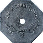 France 10 Centimes Poissy ND  GROUPEMENT DE COMMERÇANTS DE POISSY MARQUE DÉPOSÉE coin obverse France 10 Centimes Poissy ND  GROUPEMENT DE COMMERÇANTS DE POISSY MARQUE DÉPOSÉE coin obverse