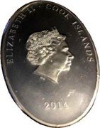 Cook Islands 10 Dollars (Eiffel Tower 125 Anniversary) IRB ELIZABETH II COOK ISLANDS 2014 coin obverse