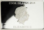 Cook Islands 10 Dollars Elizabeth II Fall of the Berlin Wall 2014  Proof COOK ISLANDS 2014 IRB ELIZABETH II coin obverse