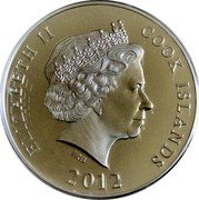 Cook Islands 10 Dollars Elizabeth II France. Famous Landmarks 2012  Reverse Proof ELIZABETH II COOK ISLANDS IRB 2012 coin obverse Cook Islands 10 Dollars Elizabeth II France. Famous Landmarks 2012  Reverse Proof ELIZABETH II COOK ISLANDS IRB 2012 coin obverse