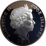 Cook Islands 10 Dollars Elizabeth II Russian Landmarks 2012  Proof ELIZABETH II COOK ISLANDS IRB 2012 coin obverse Cook Islands 10 Dollars Elizabeth II Russian Landmarks 2012  Proof ELIZABETH II COOK ISLANDS IRB 2012 coin obverse