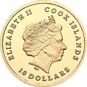 Cook Islands 10 Dollars Elizabeth II White stork 2013 Proof ELIZABETH II COOK ISLANDS IRB 10 DOLLARS coin obverse Cook Islands 10 Dollars Elizabeth II White stork 2013 Proof ELIZABETH II COOK ISLANDS IRB 10 DOLLARS coin obverse
