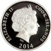 Cook Islands 10 Dollars (Pakistan Lahore Fort) IRB ELIZABETH II COOK ISLANDS 2014 coin obverse