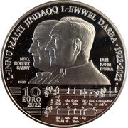 Malta 10 Euro (Maltese National Anthem Innu Malti) L-INNU MALTI JINDAQQ L-EWWEL DARBA 1922 - 2022 MRO. ROBERT SAMUT DUN KARM PSALIA NGB 10 EURO 2022 MF 4 4 A 1. LIL DIN L-ART ĦE - LWA, L-OMM LI T 2. AGĦ - TI, KBIR AL - LA, ID-DEH'N LIL MIN JAĦKIMHA, A D A E7 ĦA - RES, MU LEJ, RODD IL - ĦNIE coin reverse Malta 10 Euro (Maltese National Anthem Innu Malti) L-INNU MALTI JINDAQQ L-EWWEL DARBA 1922 - 2022 MRO. ROBERT SAMUT DUN KARM PSALIA NGB 10 EURO 2022 MF 4 4 A 1. LIL DIN L-ART ĦE - LWA, L-OMM LI T 2. AGĦ - TI, KBIR AL - LA, ID-DEH'N LIL MIN JAĦKIMHA, A D A E7 ĦA - RES, MU LEJ, RODD IL - ĦNIE coin reverse