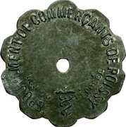 France 2 Centimes (Poissy) GROUPEMENT DE COMMERÇANTS DE POISSY MARQUE DÉPOSÉE coin obverse