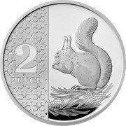 UK 2 Pence (Squirrel) 2 PENCE coin reverse UK 2 Pence (Squirrel) 2 PENCE coin reverse
