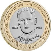 UK 2 Pounds (Sir Winston Churchill 150 Anniversary of Birth) NJS 1874 1965 150TH ANNIVERSARY OF THE BIRTH OF WINSTON CHURCHILL coin reverse UK 2 Pounds (Sir Winston Churchill 150 Anniversary of Birth) NJS 1874 1965 150TH ANNIVERSARY OF THE BIRTH OF WINSTON CHURCHILL coin reverse