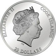 Cook Islands 20 Dollars Elizabeth II Annunciation 2014  Proof ELIZABETH II COOK ISLANDS IRB 20 DOLLARS coin obverse