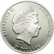 Cook Islands 20 Dollars Elizabeth II Virgin of Vladimir 2013 Proof ELIZABETH II COOK ISLANDS IRB 20 DOLLARS coin obverse Cook Islands 20 Dollars Elizabeth II Virgin of Vladimir 2013 Proof ELIZABETH II COOK ISLANDS IRB 20 DOLLARS coin obverse