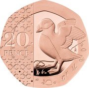 UK 20 Pence (Puffin) 20 PENCE coin reverse UK 20 Pence (Puffin) 20 PENCE coin reverse