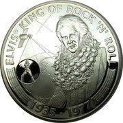 Cook Islands 5 Dollars Aloha from Hawaii 2007  Proof ELVIS® KING OF ROCK 'N' ROLL AP 1935 - 1977 coin reverse Cook Islands 5 Dollars Aloha from Hawaii 2007  Proof ELVIS® KING OF ROCK 'N' ROLL AP 1935 - 1977 coin reverse