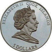 Cook Islands 5 Dollars Battle of Britain. Dornier Do 17 2010 Proof ELIZABETH II COOK ISLANDS 5 DOLLARS coin obverse