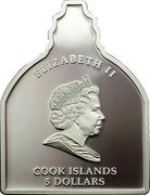 Cook Islands 5 Dollars (Beatus Ioannes Paulus II) ELIZABETH II COOK ISLANDS 5 DOLLARS coin obverse Cook Islands 5 Dollars (Beatus Ioannes Paulus II) ELIZABETH II COOK ISLANDS 5 DOLLARS coin obverse