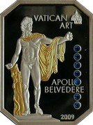 Cook Islands 5 Dollars Elizabeth II Apollo Belvedere 2009 Proof VATICAN ART APOLLO BELVEDERE 2009 coin reverse Cook Islands 5 Dollars Elizabeth II Apollo Belvedere 2009 Proof VATICAN ART APOLLO BELVEDERE 2009 coin reverse