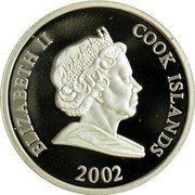 Cook Islands 5 Dollars Elizabeth II FIFA World Cup 2006 Germany 2002  Proof ELIZABETH II COOK ISLANDS 2002 coin obverse