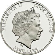 Cook Islands 5 Dollars Elizabeth II Khokhloma 2011  Proof ELIZABETH II COOK ISLANDS IRB 5 DOLLARS coin obverse Cook Islands 5 Dollars Elizabeth II Khokhloma 2011  Proof ELIZABETH II COOK ISLANDS IRB 5 DOLLARS coin obverse