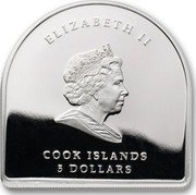 Cook Islands 5 Dollars Elizabeth II Our Lady of Guadalupe 2011  Proof ELIZABETH II COOK ISLANDS 5 DOLLARS coin obverse Cook Islands 5 Dollars Elizabeth II Our Lady of Guadalupe 2011  Proof ELIZABETH II COOK ISLANDS 5 DOLLARS coin obverse