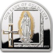 Cook Islands 5 Dollars Elizabeth II Our Lady of Guadalupe 2011  Proof OUR LADY OF GUADALUPE 2011 coin reverse Cook Islands 5 Dollars Elizabeth II Our Lady of Guadalupe 2011  Proof OUR LADY OF GUADALUPE 2011 coin reverse