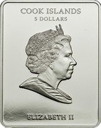 Cook Islands 5 Dollars Elizabeth II St. Michael 2011  Proof COOK ISLANDS 5 DOLLARS ELIZABETH II coin obverse Cook Islands 5 Dollars Elizabeth II St. Michael 2011  Proof COOK ISLANDS 5 DOLLARS ELIZABETH II coin obverse