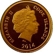 Cook Islands 5 Dollars Elizabeth II The Walking Liberty 2014  Proof ELIZABETH II COOK ISLANDS IRB 2014 coin obverse