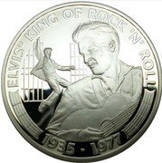 Cook Islands 5 Dollars Elvis Presley. 30th Anniversary of death. Jailhouse Rock 2007 AP ELVIS® KING OF ROCK 'N' ROLL 1935 - 1977 coin reverse Cook Islands 5 Dollars Elvis Presley. 30th Anniversary of death. Jailhouse Rock 2007 AP ELVIS® KING OF ROCK 'N' ROLL 1935 - 1977 coin reverse