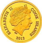 Cook Islands 5 Dollars Switzerland Helvetia 115 Years 2012 IRB ELIZABETH II COOK ISLANDS 2012 coin obverse Cook Islands 5 Dollars Switzerland Helvetia 115 Years 2012 IRB ELIZABETH II COOK ISLANDS 2012 coin obverse