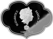 Samoa 5 Dollars Wishful Double Dragon 2021 ELIZABETH II IRB SAMOA 2021 5 DOLLARS coin obverse Samoa 5 Dollars Wishful Double Dragon 2021 ELIZABETH II IRB SAMOA 2021 5 DOLLARS coin obverse