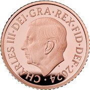 UK 5 Pence (Oak Branch) CHARLES III DEI GRA REX FID DEF 2024 MJ coin obverse UK 5 Pence (Oak Branch) CHARLES III DEI GRA REX FID DEF 2024 MJ coin obverse