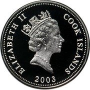 Cook Islands 50 Cents (Elizabeth II Aries) ELIZABETH II COOK ISLANDS RDM 2003 coin obverse Cook Islands 50 Cents (Elizabeth II Aries) ELIZABETH II COOK ISLANDS RDM 2003 coin obverse