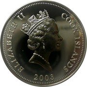 Cook Islands 50 Cents Elizabeth II Capricorn 2003  Proof ELIZABETH II COOK ISLANDS RDM 2003 coin obverse Cook Islands 50 Cents Elizabeth II Capricorn 2003  Proof ELIZABETH II COOK ISLANDS RDM 2003 coin obverse