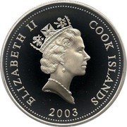 Cook Islands 50 Cents Elizabeth II Gemini 2003  Proof ELIZABETH II COOK ISLANDS RDM 2003 coin obverse Cook Islands 50 Cents Elizabeth II Gemini 2003  Proof ELIZABETH II COOK ISLANDS RDM 2003 coin obverse