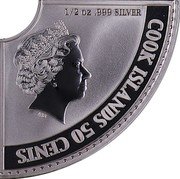 Cook Islands 50 Cents Elizabeth II Oil Production and Gas Industry. Part 3/4 2006  Proof 1/2 OZ .999 SILVER IRB COOK ISLANDS 50 CENTS coin obverse