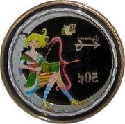 Cook Islands 50 Cents (Sagitarius) SAGITARIUS 50 C coin reverse Cook Islands 50 Cents (Sagitarius) SAGITARIUS 50 C coin reverse