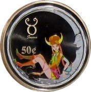 Cook Islands 50 Cents (Tauro) TAURO 50 C coin reverse Cook Islands 50 Cents (Tauro) TAURO 50 C coin reverse