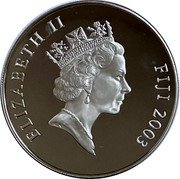 Fiji 50 Dollars (Battle of Trafalgar) ELIZABETH II FIJI 2003 coin obverse Fiji 50 Dollars (Battle of Trafalgar) ELIZABETH II FIJI 2003 coin obverse